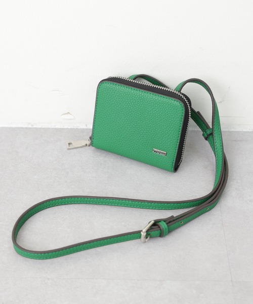 COLONY 2139(コロニートゥーワンスリーナイン)の「ショルダーストラップ財布(財布・メンズ・ブラック/グリーン・FREE)」の7枚目の写真