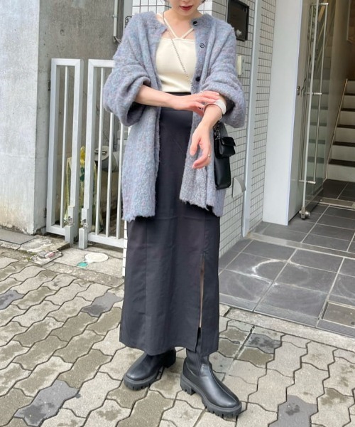 Kastane（カスタネ）の「【サイズ展開あり】スリットIラインスカート（スカート・レディース・ブラック・1/0）」の9枚目の写真