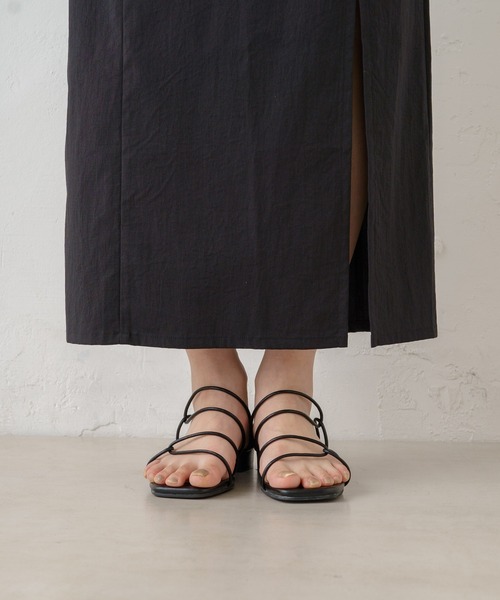 Kastane（カスタネ）の「【サイズ展開あり】スリットIラインスカート（スカート・レディース・ブラック・1/0）」の12枚目の写真