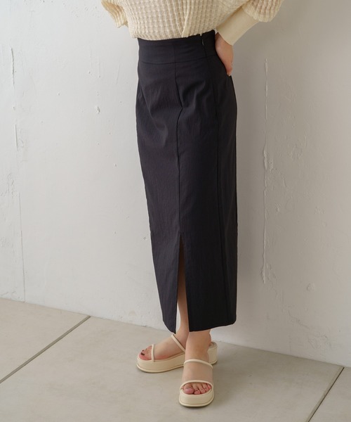 Kastane（カスタネ）の「【サイズ展開あり】スリットIラインスカート（スカート・レディース・ブラック・1/0）」の10枚目の写真