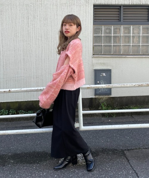 Kastane（カスタネ）の「【サイズ展開あり】スリットIラインスカート（スカート・レディース・ブラック・1/0）」の20枚目の写真