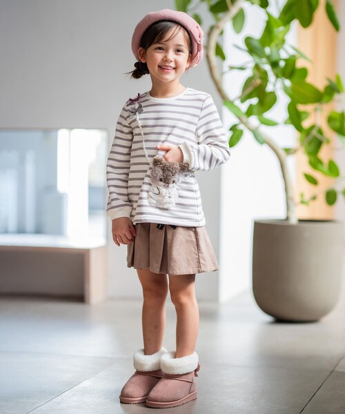 ANY（エニィ）の「アニマルポシェットトレーナー（スウェット・キッズ・ベージュ系/ネイビー系/ライラック系/ブラック系1/ライトグレー系1・100/130/110/120/90）」の12枚目の写真