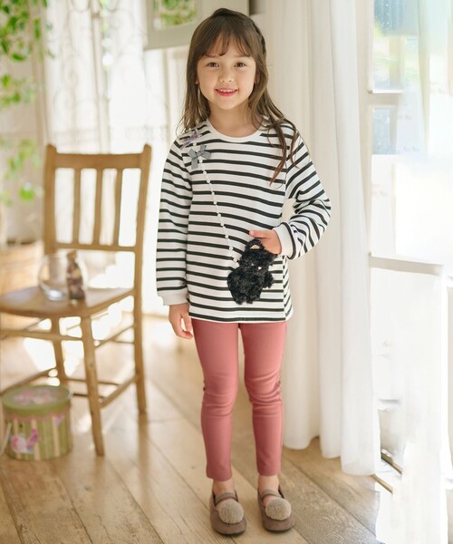 ANY（エニィ）の「アニマルポシェットトレーナー（スウェット・キッズ・ベージュ系/ネイビー系/ライラック系/ブラック系1/ライトグレー系1・100/130/110/120/90）」の13枚目の写真