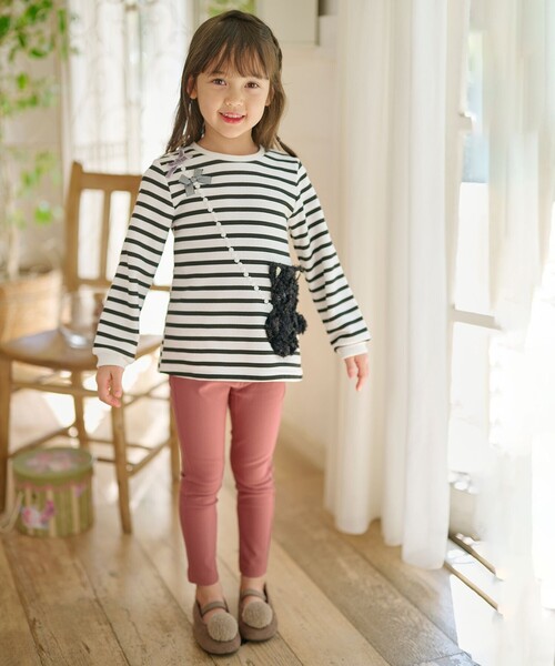 ANY（エニィ）の「アニマルポシェットトレーナー（スウェット・キッズ・ベージュ系/ネイビー系/ライラック系/ブラック系1/ライトグレー系1・100/130/110/120/90）」の14枚目の写真