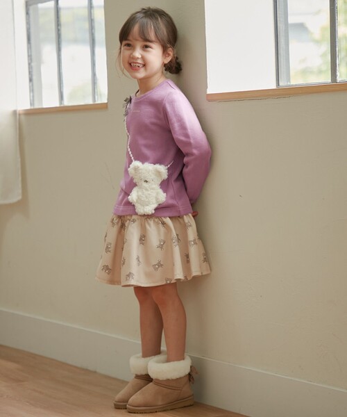 ANY（エニィ）の「アニマルポシェットトレーナー（スウェット・キッズ・ベージュ系/ネイビー系/ライラック系/ブラック系1/ライトグレー系1・100/130/110/120/90）」の15枚目の写真