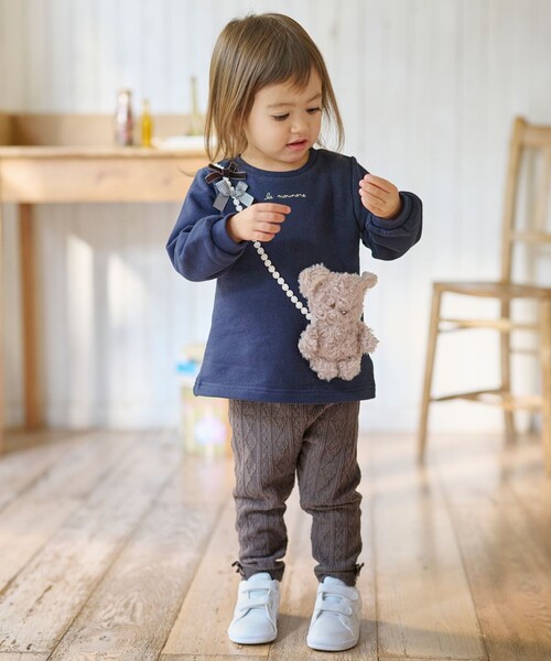 ANY（エニィ）の「アニマルポシェットトレーナー（スウェット・キッズ・ベージュ系/ネイビー系/ライラック系/ブラック系1/ライトグレー系1・100/130/110/120/90）」の16枚目の写真