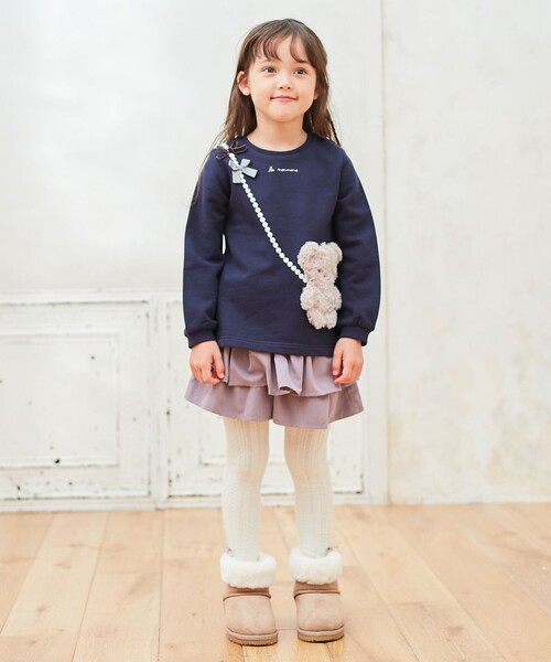 ANY（エニィ）の「アニマルポシェットトレーナー（スウェット・キッズ・ベージュ系/ネイビー系/ライラック系/ブラック系1/ライトグレー系1・100/130/110/120/90）」の18枚目の写真