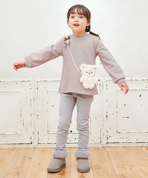 ANY（エニィ）の「アニマルポシェットトレーナー（スウェット・キッズ・ベージュ系/ネイビー系/ライラック系/ブラック系1/ライトグレー系1・100/130/110/120/90）」の19枚目の写真