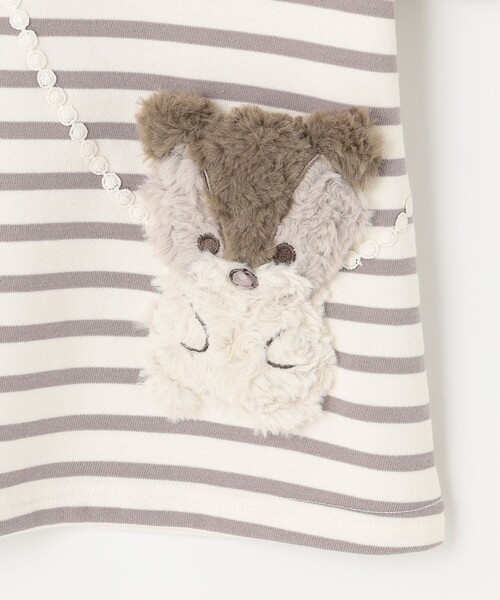 ANY（エニィ）の「アニマルポシェットトレーナー（スウェット・キッズ・ベージュ系/ネイビー系/ライラック系/ブラック系1/ライトグレー系1・100/130/110/120/90）」の21枚目の写真