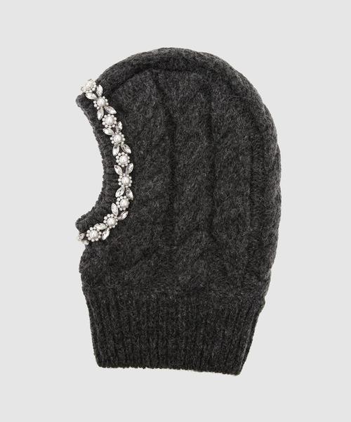 Simone Rocha（シモーネロシャ）の「BEADED BALACLAVA（ニットキャップ