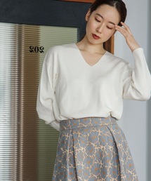 OPAQUE.CLIP | シルキーウールMIX Vネックニット【WEB限定カラー】(ニット/セーター)