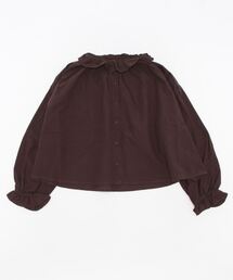 Samansa Mos2 | 綿麻フリルブラウス(シャツ/ブラウス)