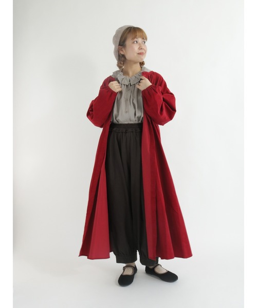 Samansa Mos2(サマンサ モスモス)の「綿麻フリルブラウス(シャツ/ブラウス・レディース・グレー/ブラウン/ピンク・フリ-)」の7枚目の写真