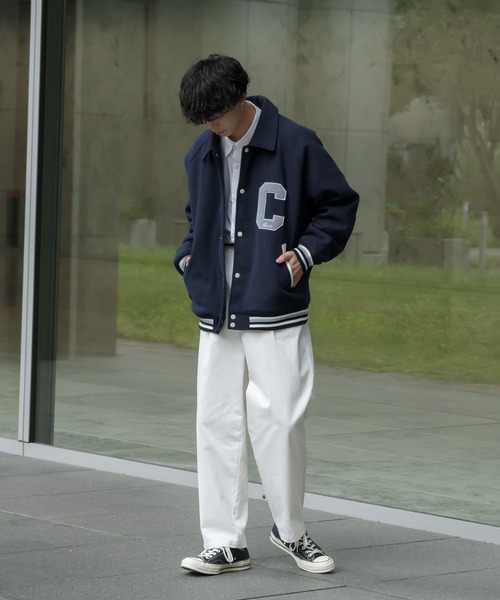 ONCILY（オンシェリー）の「TWILL TUCK BALLOON PANTS / ツイルタックバルーンパンツ（その他パンツ・メンズ・オフホワイト/ネイビー・SMALL/MEDIUM/LARGE）」の12枚目の写真