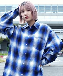 Cal Top / キャルトップ OMBRE CHECK L/S SHIRTS オンブレチェック ロングスリーブシャツ