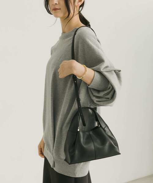 URBAN RESEARCH(アーバンリサーチ)の「ワンハンドル2WAYタックバッグ(ハンドバッグ・レディース・ベージュ/ブラック・-)」の10枚目の写真