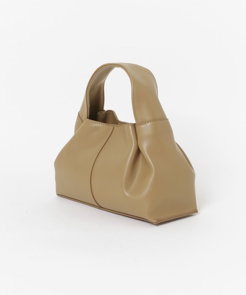 URBAN RESEARCH(アーバンリサーチ)の「ワンハンドル2WAYタックバッグ(ハンドバッグ・レディース・ベージュ/ブラック・-)」の17枚目の写真