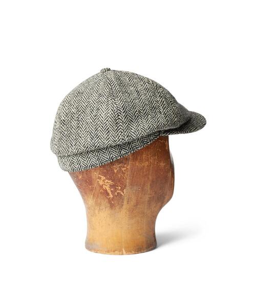 RRL（ダブル アール エル）の「Harris Tweed ニュースボーイ キャップ（キャップ・メンズ・ブラック系1・L/M/S）」の2枚目の写真