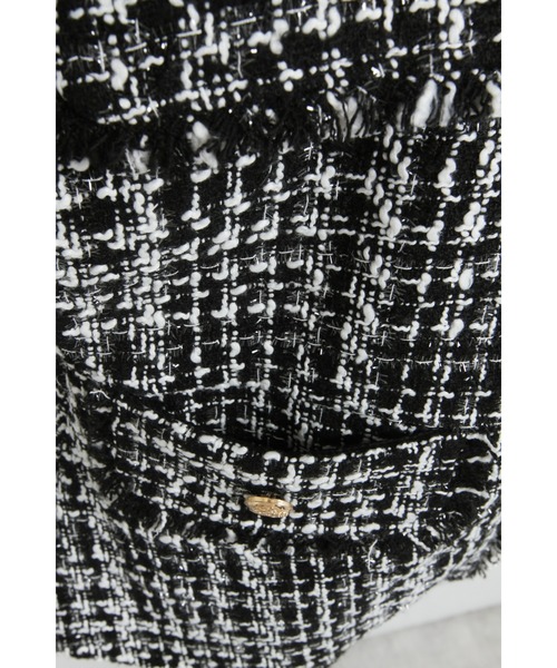 &. NOSTALGIA（アンドドットノスタルジア）の「【石井亜美さんコラボ】ツイードペプラムジレ（ベスト・レディース・ブラック・FREE）」の18枚目の写真