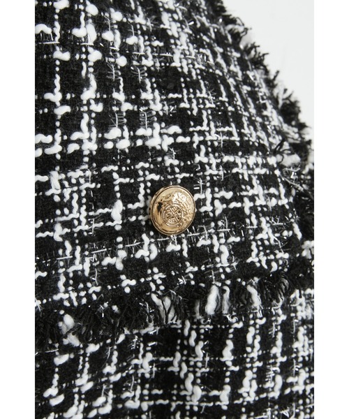 &. NOSTALGIA（アンドドットノスタルジア）の「【石井亜美さんコラボ】ツイードペプラムジレ（ベスト・レディース・ブラック・FREE）」の19枚目の写真