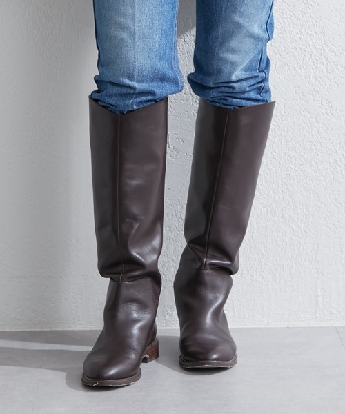 SHENERY（シーナリー）の「レザーロングブーツ（ブーツ・レディース・ブラック/ダークブラウン・36/37/38）」の5枚目の写真