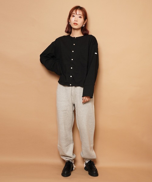 ORCIVAL（オーシバル）の「CREW NECK CARDIGAN（カーディガン/ボレロ・レディース・ブラック系その他2/ブラック系その他/ホワイト系その他・2）」の8枚目の写真