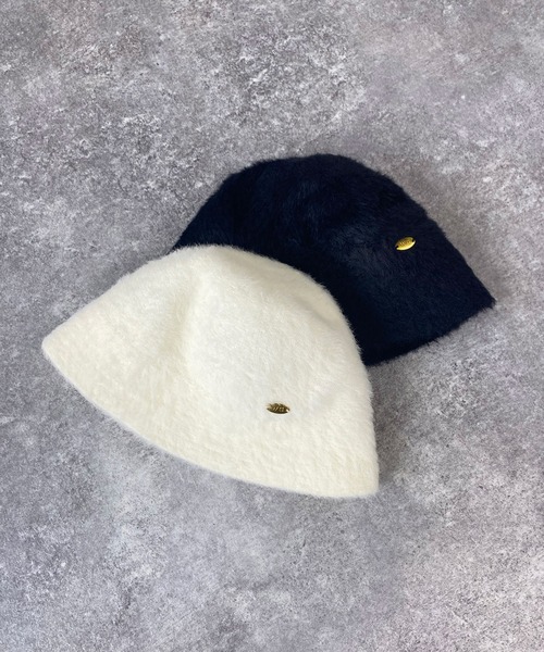 179/WG（イチナナキュウダブルジー）の「シャギーバケットＨＡＴ（ハット・レディース・ブラック/オフホワイト・FREE）」の10枚目の写真