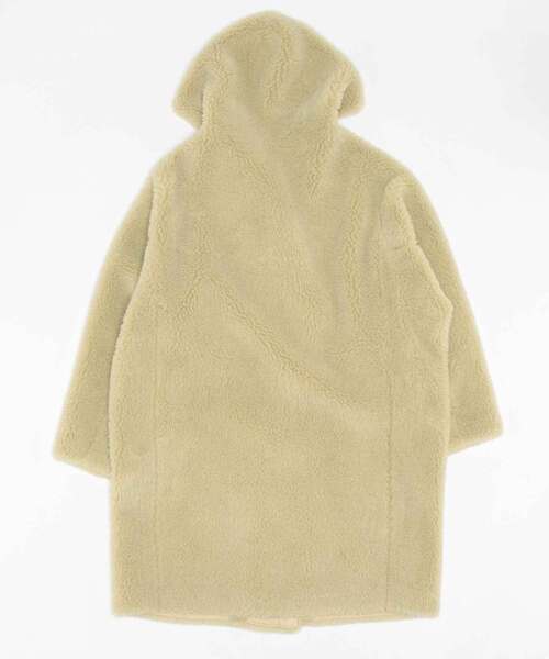 CIAOPANIC（チャオパニック）の「リバーシブルフェイクボアコート（ムートンコート・レディース・レモンイエロー/チャコールグレー・FREE）」の10枚目の写真