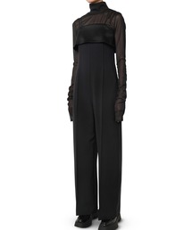 LE CIEL BLEU タキシードジャンプスーツ 36 ルシェルブルー セール】タキシードジャンプスーツ / Tuxedo Jump suit