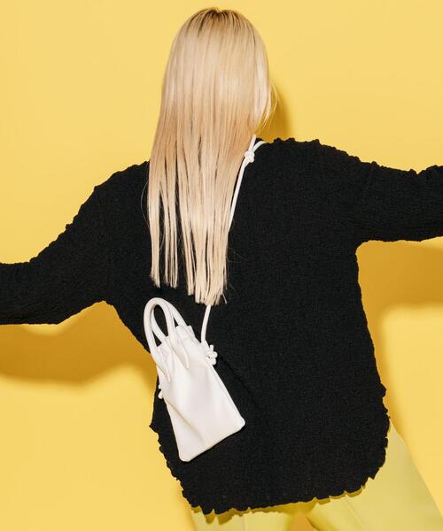 CITEN（シテン）の「＜CITEN＞ハンドル ショルダーバッグ（ショルダーバッグ・レディース・ブラック/ホワイト/ケリー・FREE）」の10枚目の写真