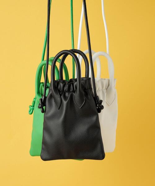 CITEN（シテン）の「＜CITEN＞ハンドル ショルダーバッグ（ショルダーバッグ・レディース・ブラック/ホワイト/ケリー・FREE）」の22枚目の写真