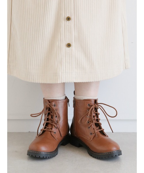 ehka sopo（エヘカソポ）の「レースアップブーツ（ブーツ・レディース・ブラック/ブラウン/キャメル・SMALL/MEDIUM/LARGE）」の14枚目の写真