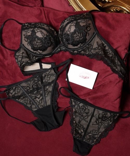 セクシーヴェールブラ&ショーツ、Tバック（Sexy Veil Bra&Shorts、T