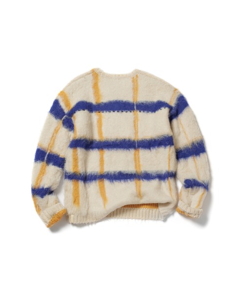 透明な空気のチェックニット（ニット/セーター）｜PAMM（パム）の