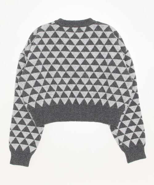 Figments（フィグメンツ）の「トライアングル柄セーター（ニット/セーター・レディース・ブラック/ブラウン・FREE）」の14枚目の写真