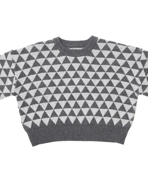 Figments（フィグメンツ）の「トライアングル柄セーター（ニット/セーター・レディース・ブラック/ブラウン・FREE）」の10枚目の写真