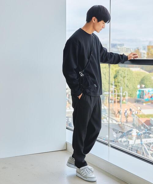 green label relaxing（グリーンレーベルリラクシング）の「ヘザーエステル 2プリーツ ユーティリティーパンツ テーパード 9分丈 -ストレッチ・防シワ-（その他パンツ・メンズ・グレー/ブラック/ネイビー・L/M/S/XL）」の6枚目の写真