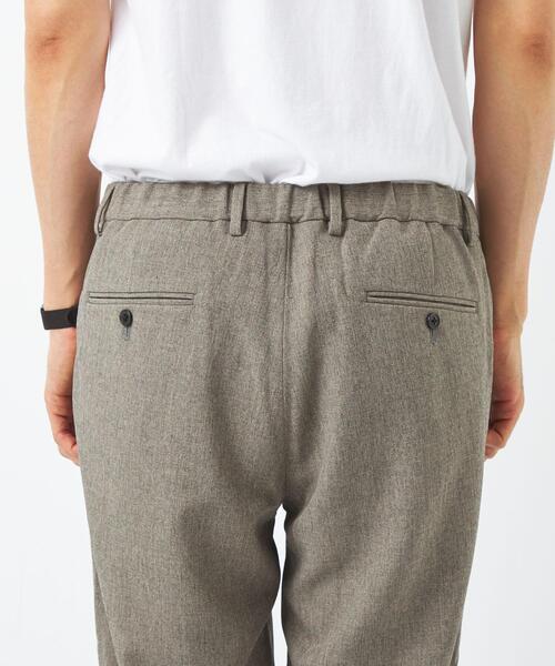 green label relaxing（グリーンレーベルリラクシング）の「ヘザーエステル 2プリーツ ユーティリティーパンツ テーパード 9分丈 -ストレッチ・防シワ-（その他パンツ・メンズ・グレー/ブラック/ネイビー・L/M/S/XL）」の16枚目の写真