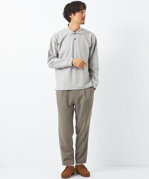 green label relaxing（グリーンレーベルリラクシング）の「ヘザーエステル 2プリーツ ユーティリティーパンツ テーパード 9分丈 -ストレッチ・防シワ-（その他パンツ・メンズ・グレー/ブラック/ネイビー・L/M/S/XL）」の22枚目の写真