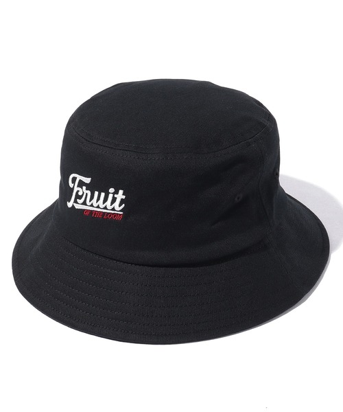 FRUIT OF THE LOOM（フルーツオブザルーム）の「【FRUIT OF THE LOOM】EMBROIDERY BUCKET HAT type C/バケットハット（ハット・メンズ・オフホワイト/ブラック/ベージュ・FREE）」の5枚目の写真