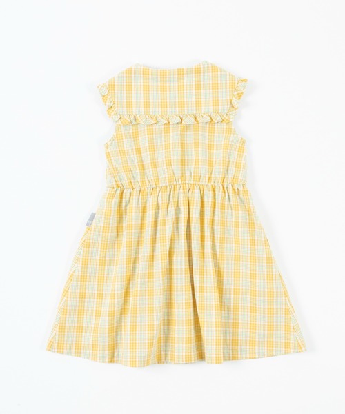 KP（ケーピー）の「先染めチェックの衿付きノースリーブワンピース(100～130cm)（ワンピース・キッズ・イエロー/ピンク・100cm/110cm/120cm/130cm）」の15枚目の写真