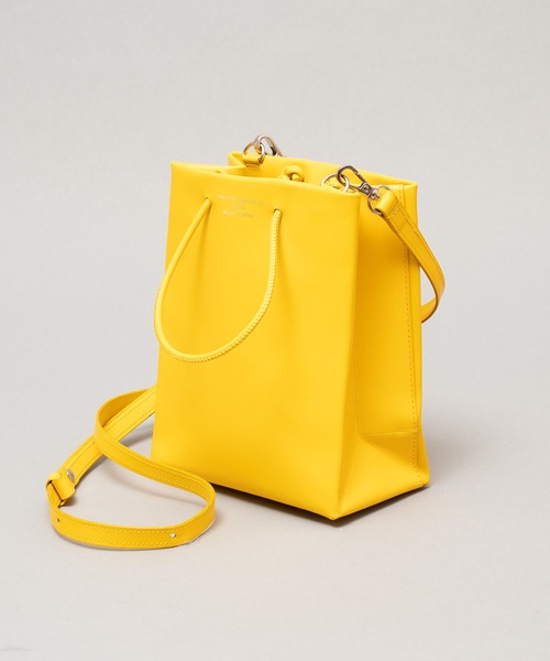 UNKNOWN PRODUCTS（アンノウンプロダクツ）の「【 UNKNOWN PRODUCTS / アンノウンプロダクツ 】 LEATHER PAPER SHOULDER BAG LOGO MINI / レザーペーパーショルダーバッグ  ミニ（ショルダーバッグ・レディース・ブラック/ブルー/イエロー/オレンジ/ミント/ホワイト/グリーン/ブラウン/レッド/ライトベージュ/ライム/マジェンタ・FREE）」の10枚目の写真