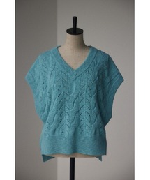 BLACK BY MOUSSY | slub V-neck knit vest(スラブVネックニットベスト)(ベスト)