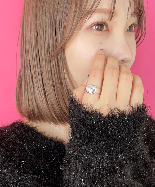 Heather（ヘザー）の「ボリュームハートリング925SS　187274（リング・レディース・シルバー・ONE SIZE）」の3枚目の写真