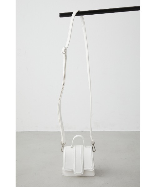 AZUL by moussy（アズールバイマウジー）の「WALLET MINI BAG（ハンドバッグ・レディース・ブラック/イエロー/アイボリー/シルバー系その他・FREE）」の6枚目の写真