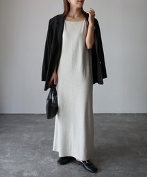 Riberry | 【セットアップ可】テレコリブ アメスリキャミワンピース(ワンピース)