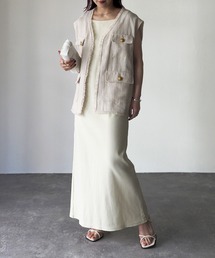 Riberry | 【セットアップ可】テレコリブ アメスリキャミワンピース(ワンピース)