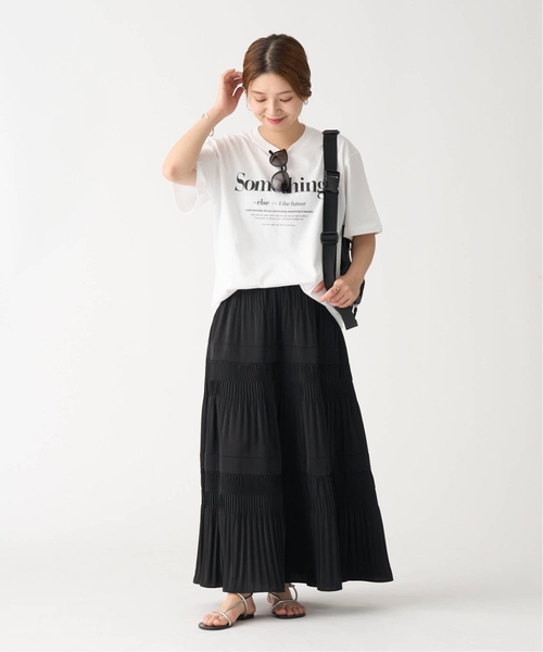 JOURNAL STANDARD ミニプリーツティアードスカート 黒 JOURNAL STANDARD スカート 「追加」ミニプリーツティアード