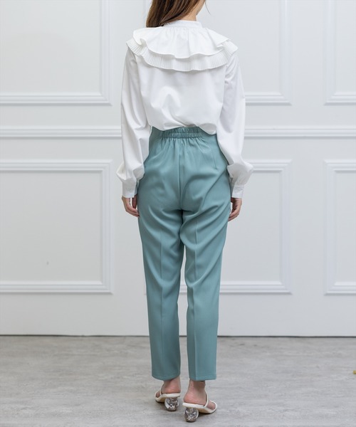 clear(クリア)の「パールポケットハイウエストテーパードパンツ(スラックス・レディース・ブラック/アイボリー/グリーン系その他/ブルーグレー/ピンク・S/M)」の22枚目の写真