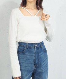 tiptop | 【2023AW新色登場】テレコホルタープルオーバー(Tシャツ/カットソー)